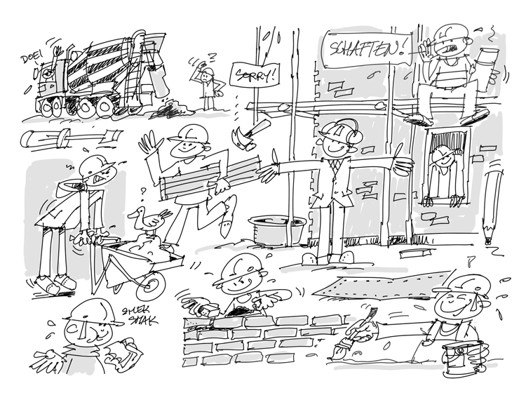 cartoon illustratiedienst