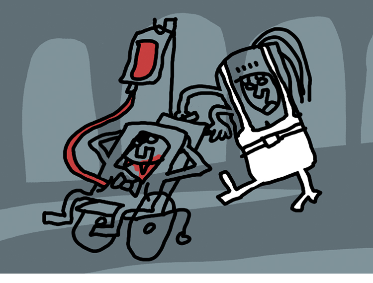 Old Dracula Fatline illustratie
